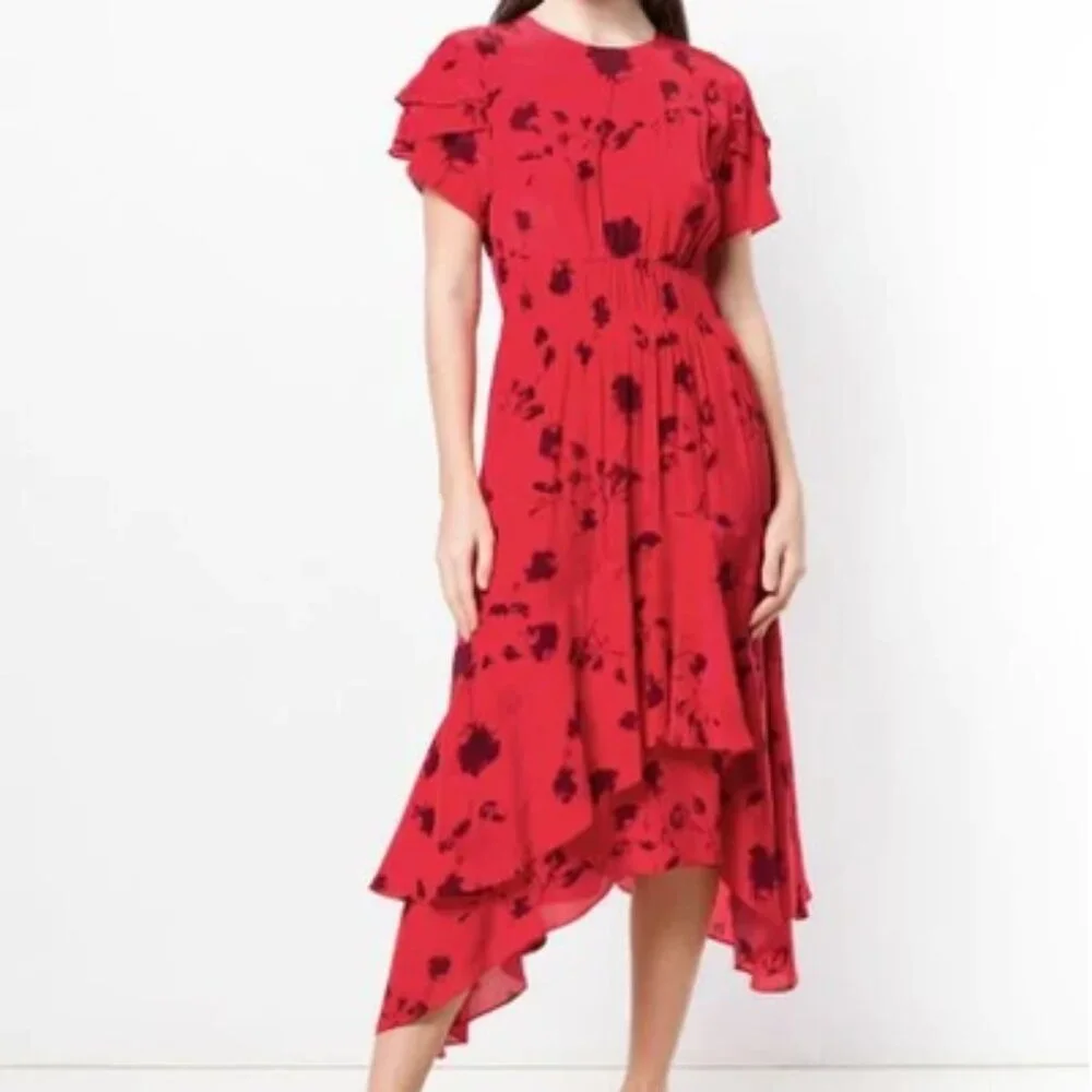 NWT $534‎ Preen by Thornton Bregazzi floral dress . M